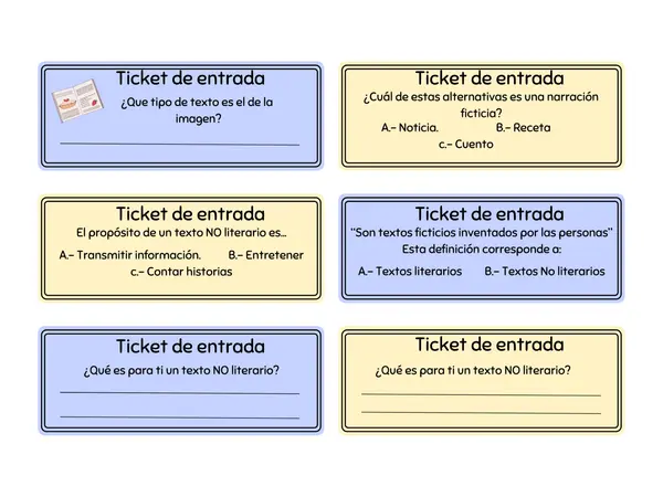 Ticket de entrada