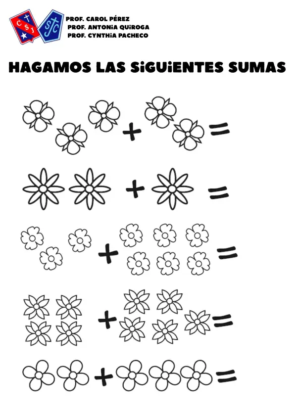Cuadernillo sumas 1° básico