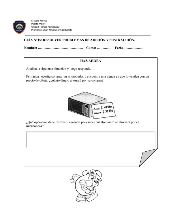 Resolver problemas de adición y sustracción