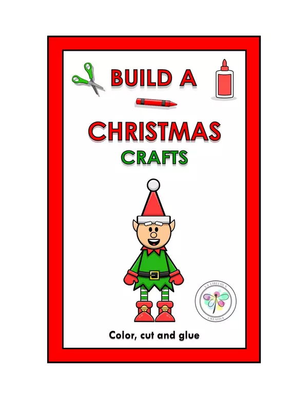 Build a Christmas's Crafts Elf Color Cut out Puzzle