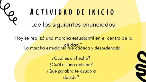 Hecho y Opinión