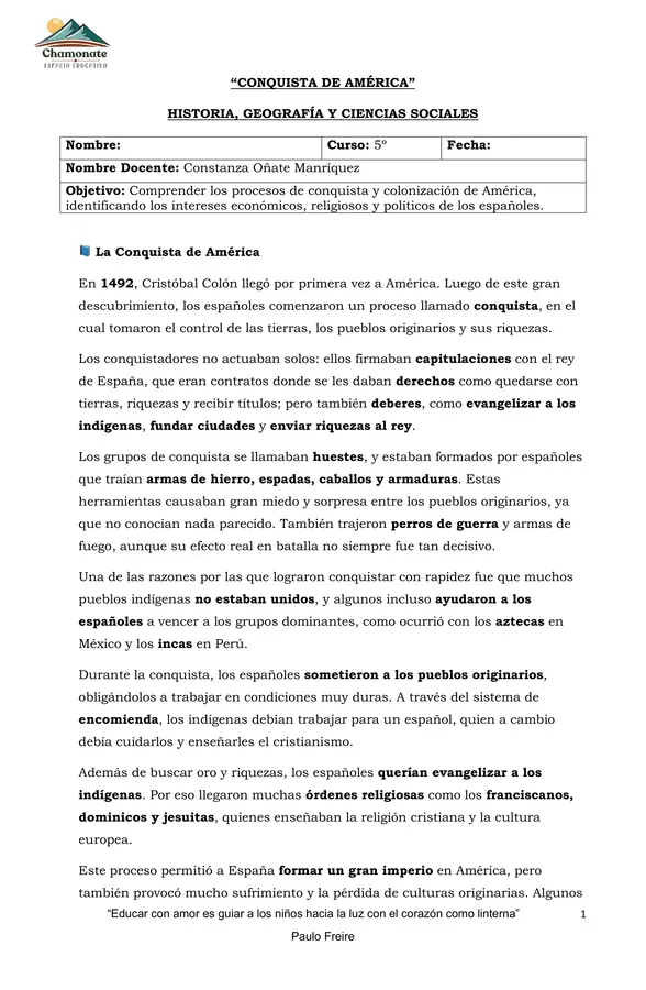 CONQUISTA DE AMÉRICA