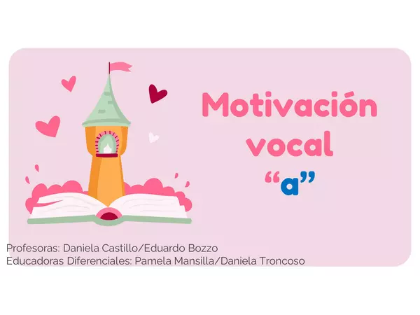 Motivación vocal "a"