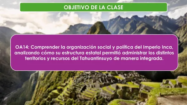 Organización social, política y funcionamiento del Estado Inca