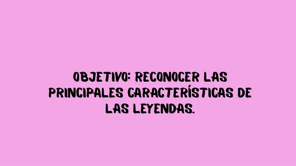 La leyenda 4° básico PPT