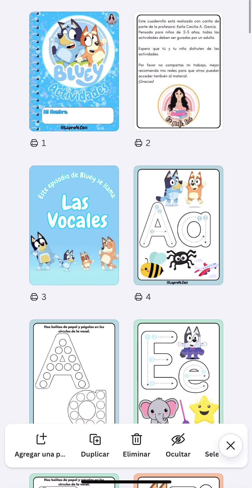 Cuaderno de Actividades de Bluey 🩵🧡