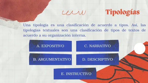 Tipologías textuales