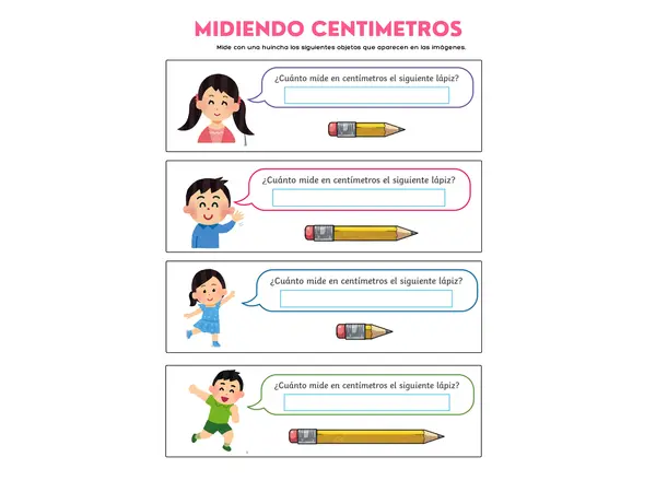 Midiendo centímetros 