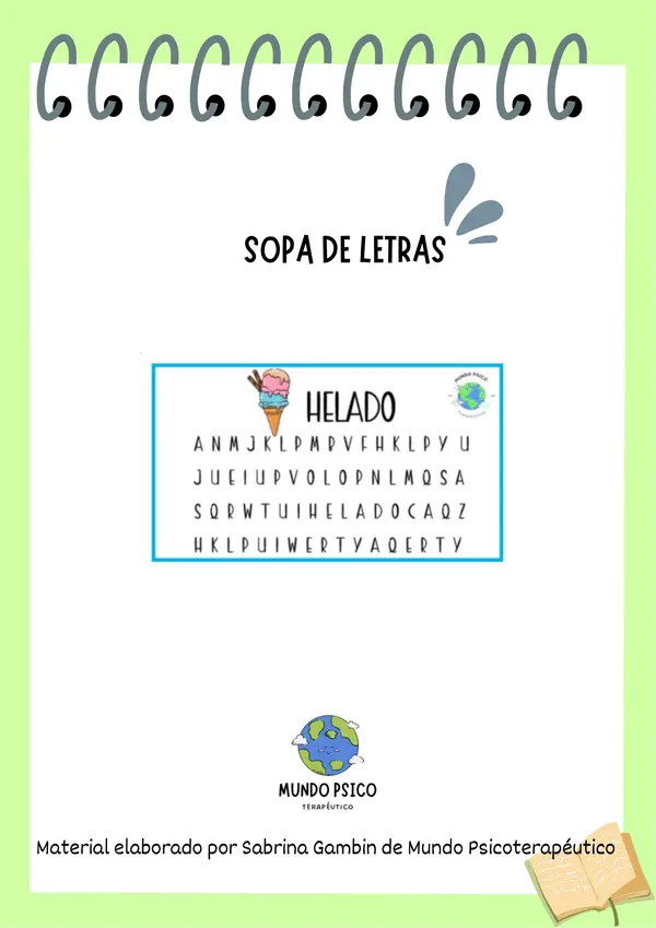 Mancha escondida - sopa de letras