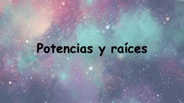Juego memorice potencias y raíces  
