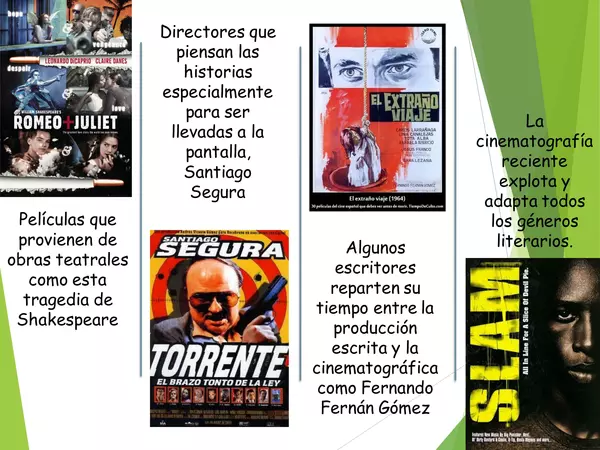 PRESENTACION Relacion-entre-cine-y-literatura, lenguaje, cuarto medio