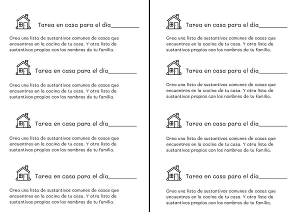 Tareas semanales lenguaje 2 básico