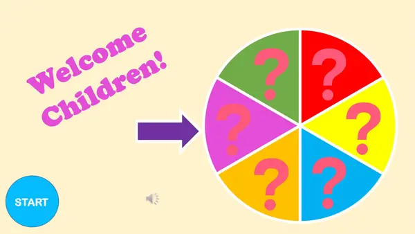 Ruleta interactiva Welcome children