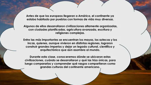 Áreas Geográficas Civilizaciones Americanas