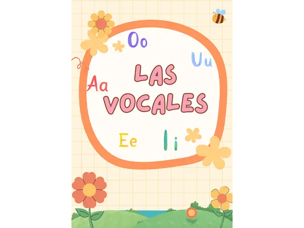 CUADERNILLO DE VOCALES CUTE