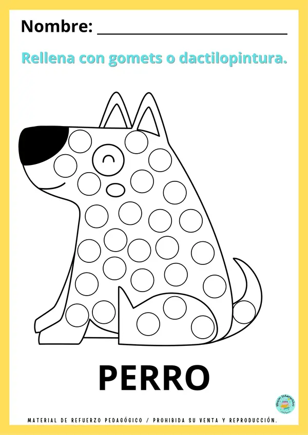 ACTIVIDADES PREESCRITURA ANIMALITOS (GOMETS U OTRO MATERIAL)