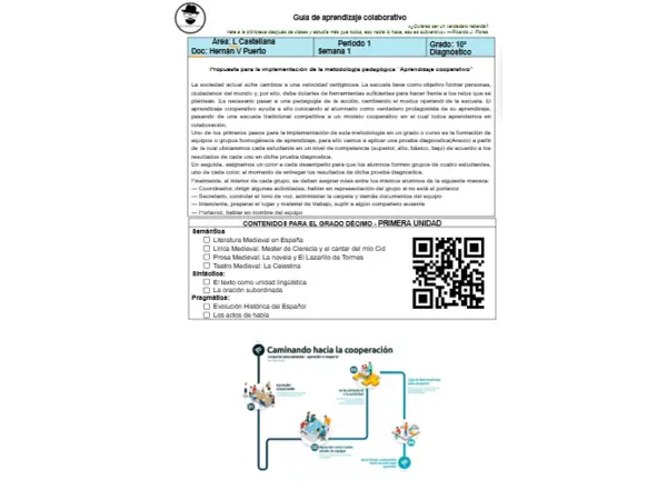 10M1SEM1 - Introducción aprendizaje cooperativo, diagnostico