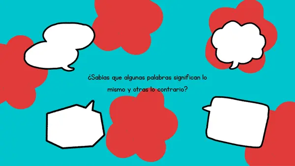 Sinónimos y antónimos 📘✏️