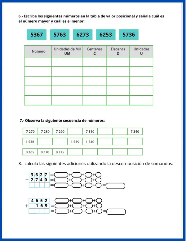 Guía repaso Cuarto básico