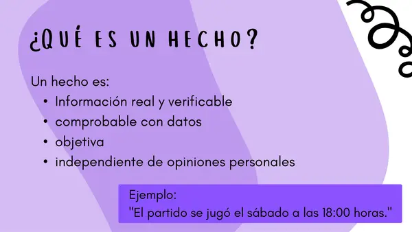 Hecho y Opinión