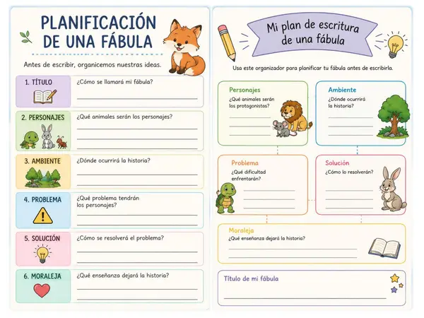 Planificar una fábula