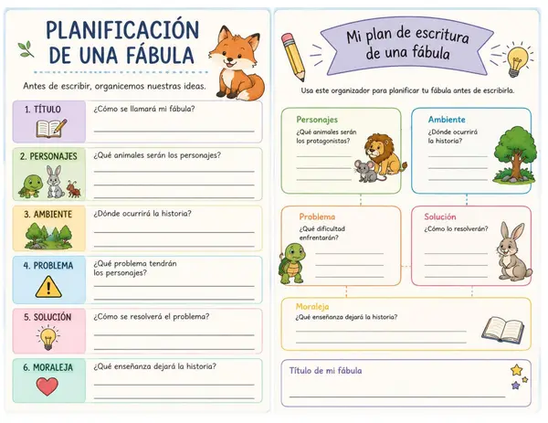 Planificar una fábula