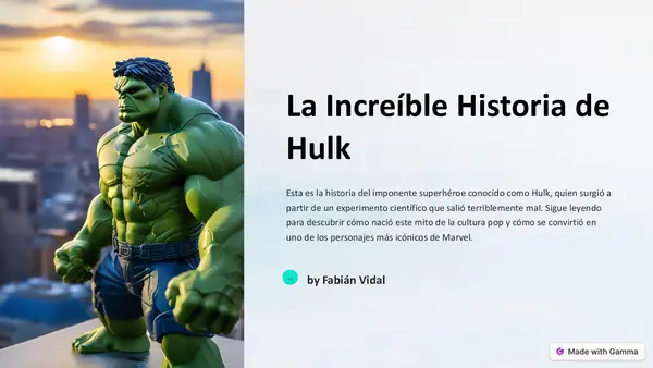 Texto de comprensión lectora con HULK