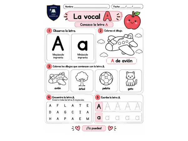 Cuadernillo repaso vocales