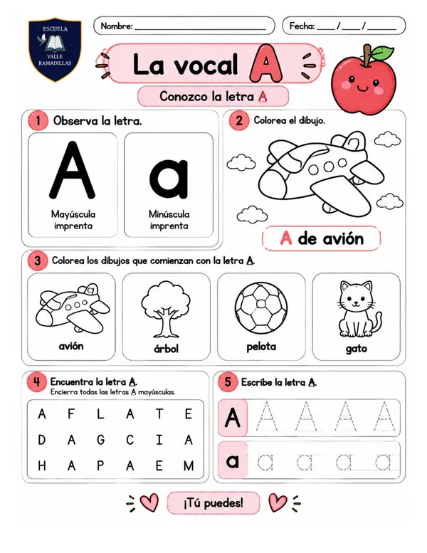 Cuadernillo repaso vocales