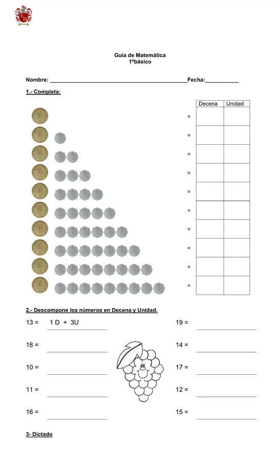 Guia números 1 al 50  