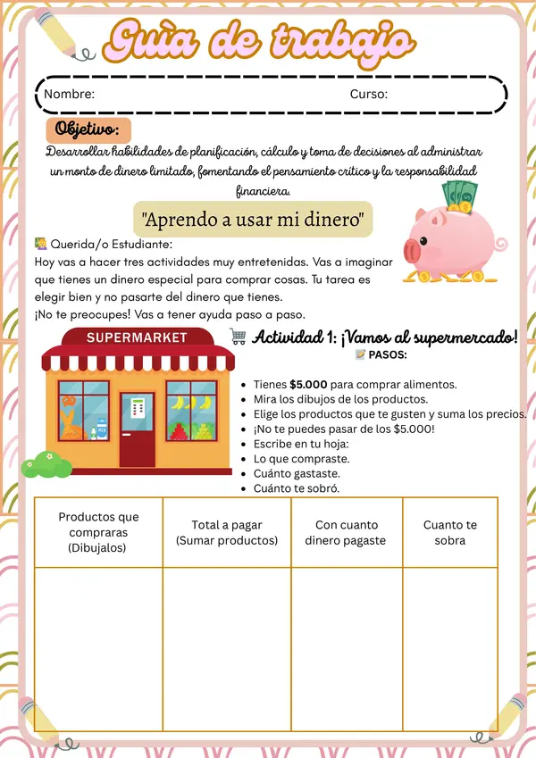 Manejo de dinero 