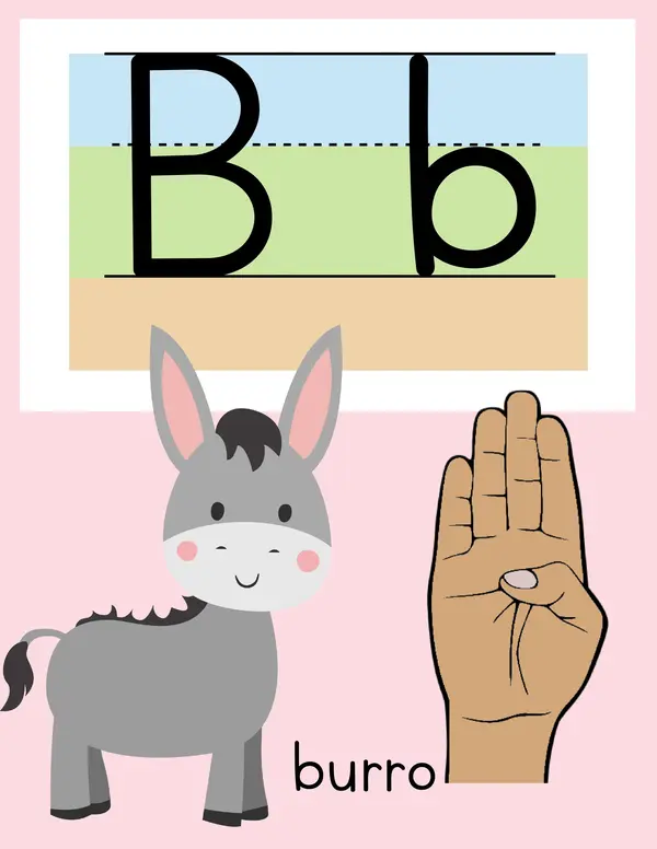 Abecedario de animales imprenta + LSCH