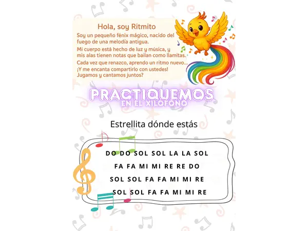 Melodías simples para xilofono 