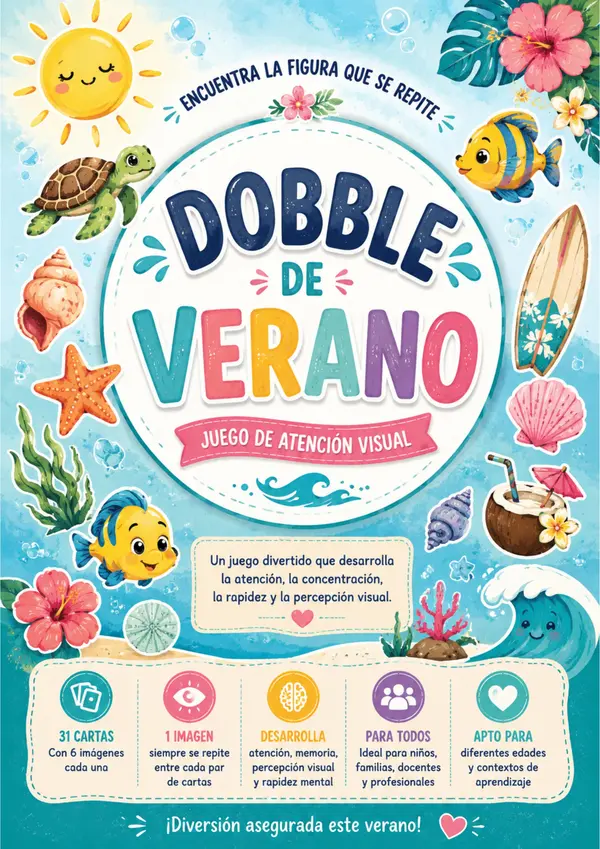 Juego de cartas Disney Marino (Dobble Spot It Game)