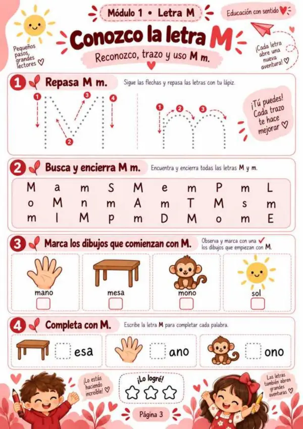 Pequeños pasos, grandes lectores | Cuadernillo completo de iniciación a la lectura y escritura