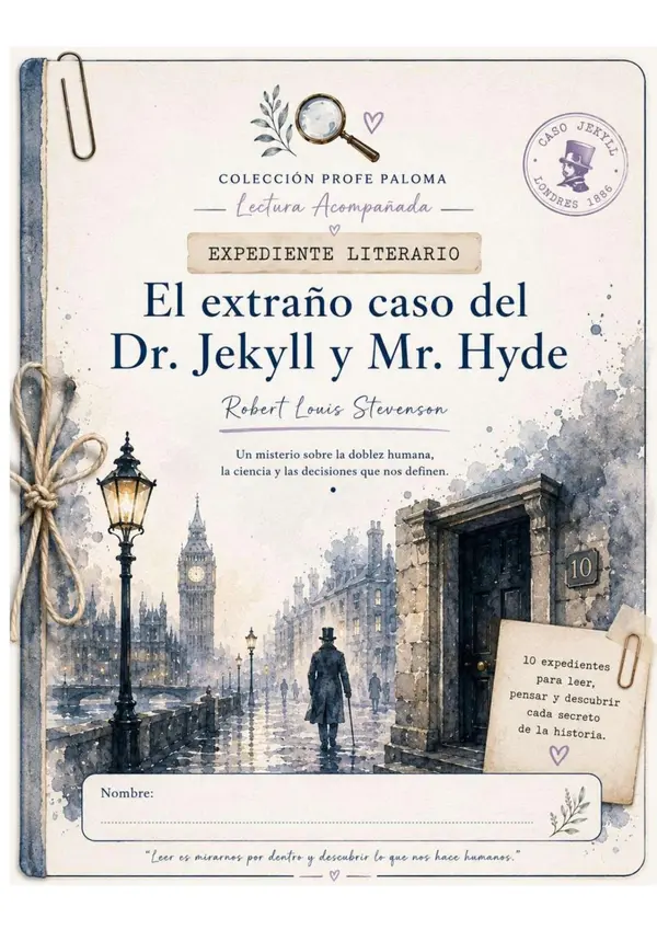 Cuadernillo lectura acompañada - El extraño caso de Dr. Jekyll y Mr. Hyde, Robert Louis 