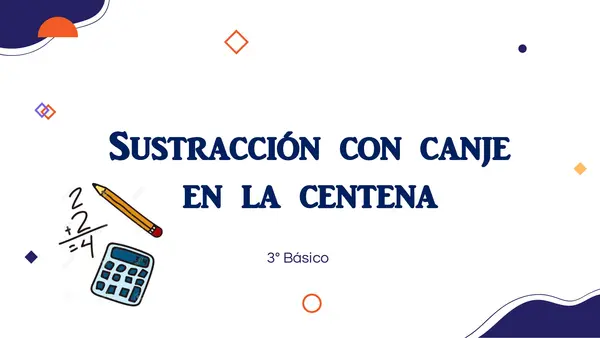 Sustracción con canje - Doble cero