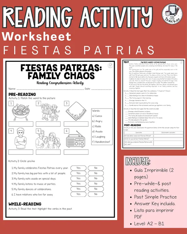 Reading Activity: Fiestas Patrias | Past Simple