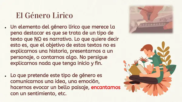 "El Género Lirico" 6° - 7° -8° Lengua y Literatura