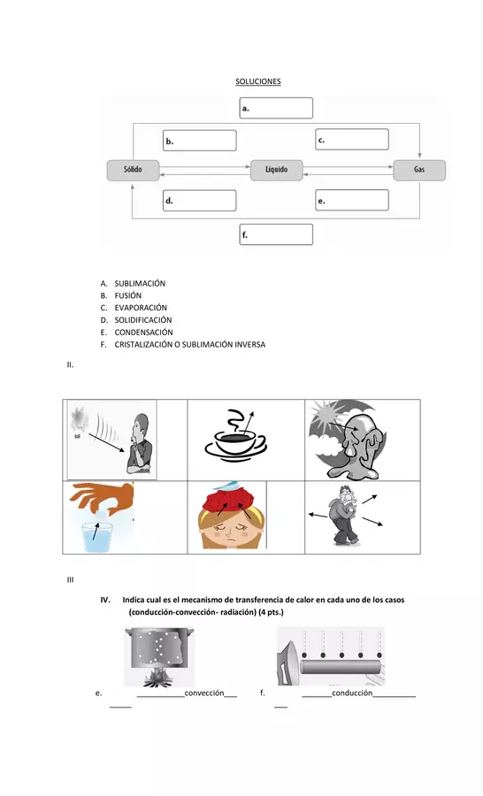 Guia Estados De La Materia Unidad Naturales Sexto Basico Profe Hot Sex Picture