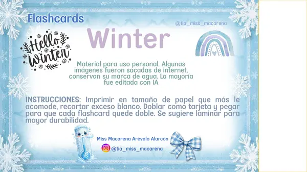 Winter Flashcards