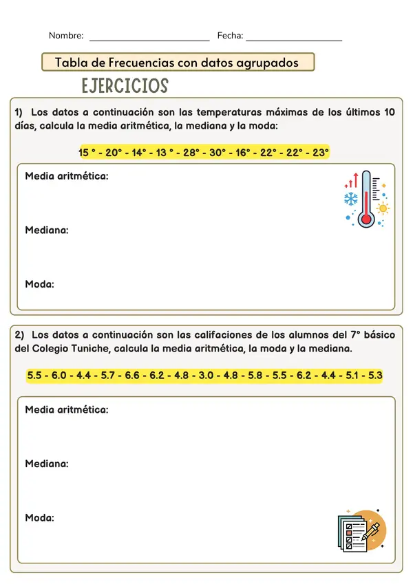 Guía Medidas de Tendencia Central