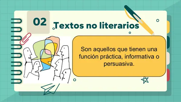 Textos literarios y no literarios (8° básico)