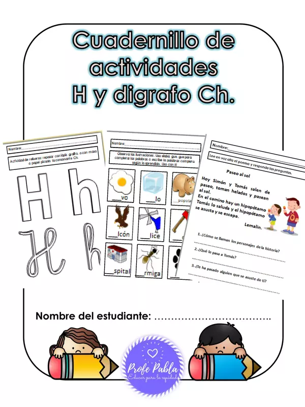 "Cuadernillo de actividades H y Ch"