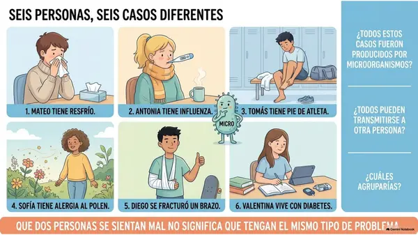 Clase 12 | 5° Básico Ciencias Naturales: Enfermedades — Distinguir infecciosas y no infecciosas