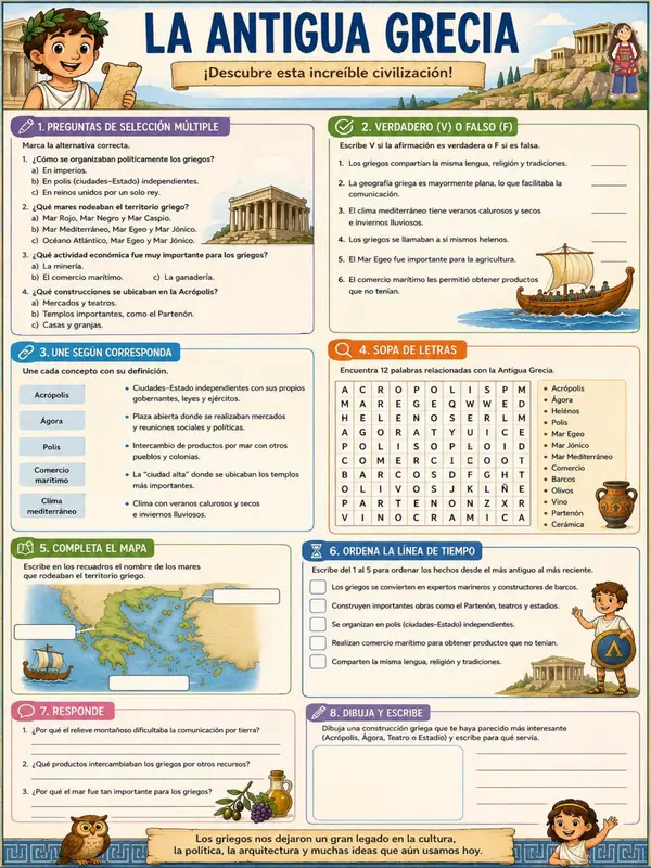 Civilización griega 3°básico
