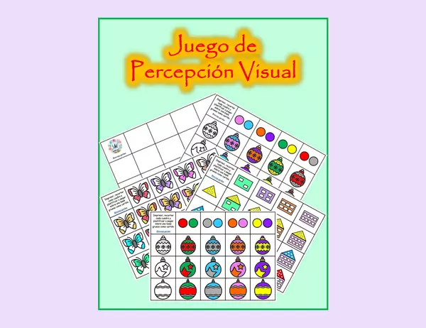 Juego de Percepción Visual (PDF navideño)