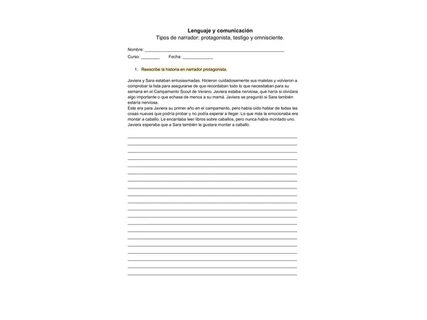 Tipos de narrador