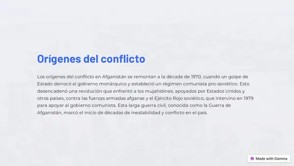 Guerra en Afganistán