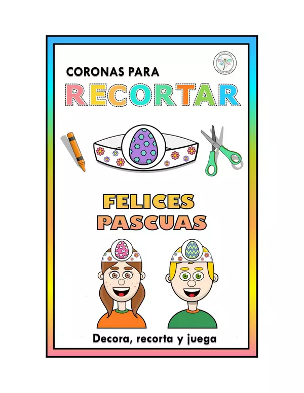 CORONAS PARA RECORTAR HUEVOS DE PASCUA